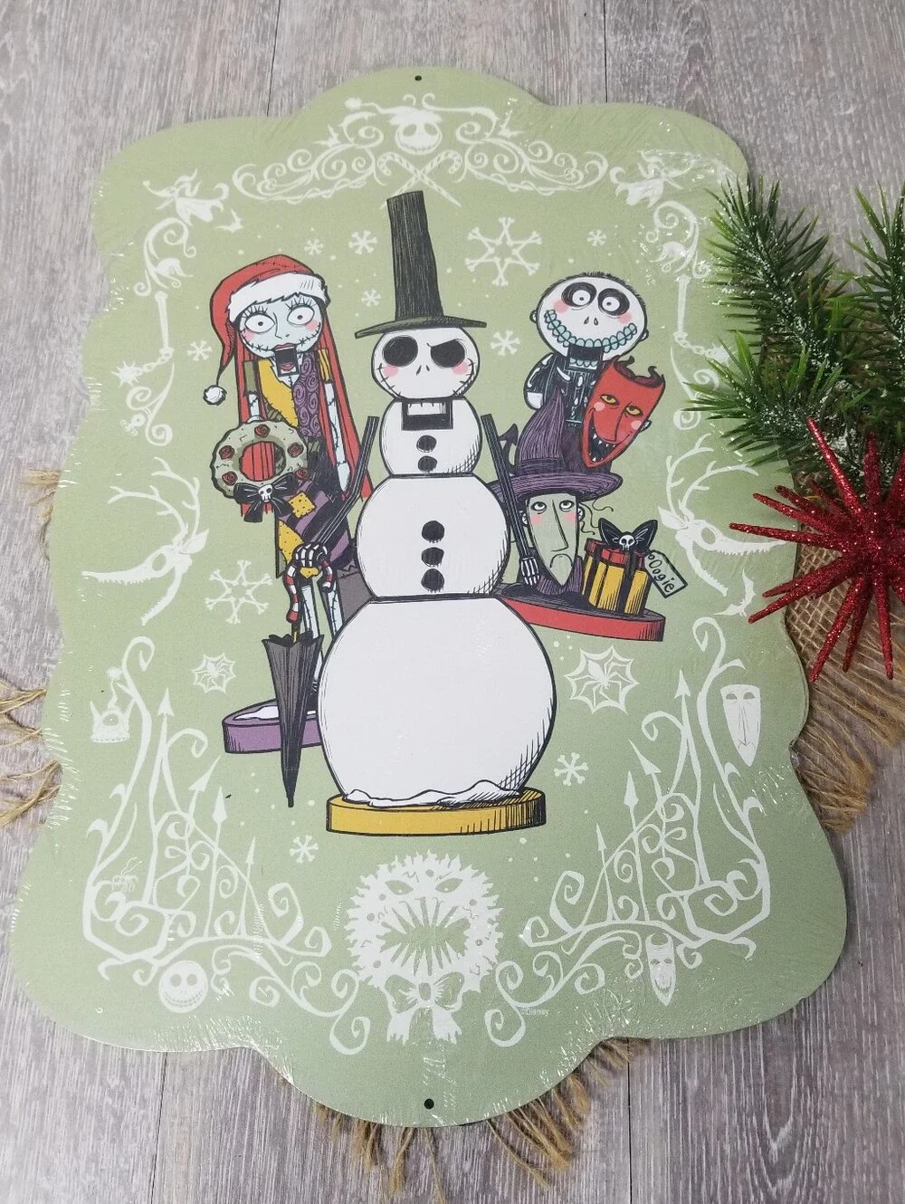 The Nightmare Before Christmas Metal Sign